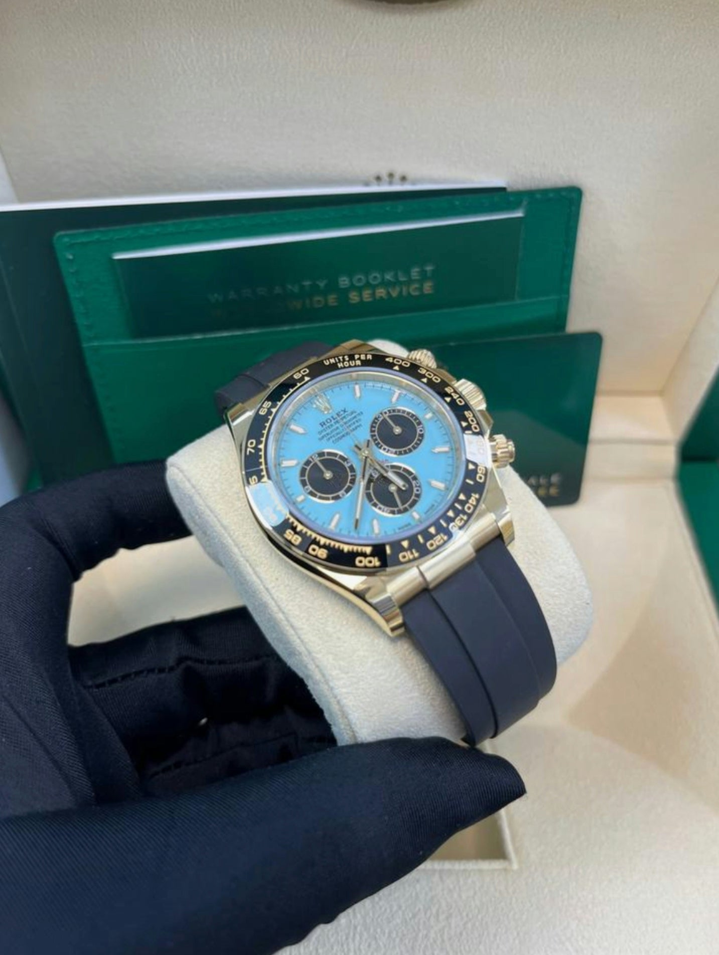 Daytona Oro-Tiffany 40mm Oysterflex 126518